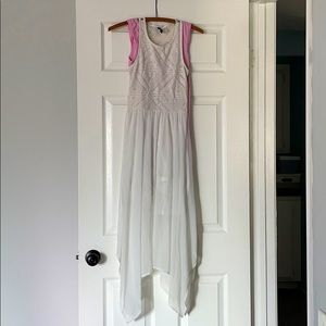 H & M Divided maxi dress 2 shark bite hem lace
